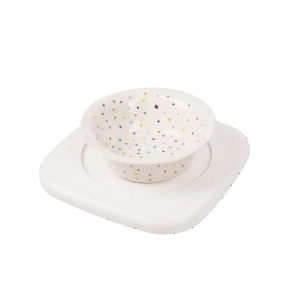 Подставка под миску COSMOPET х MIIOO одинарная, белая