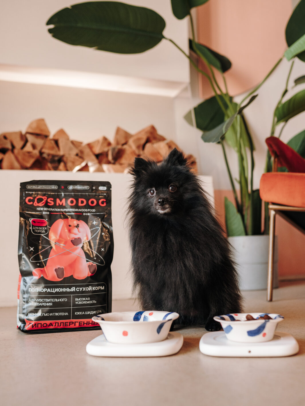 Миска COSMOPET х ПРОСТЫЕ ВЕЩИ, «Серпантин», 450мл