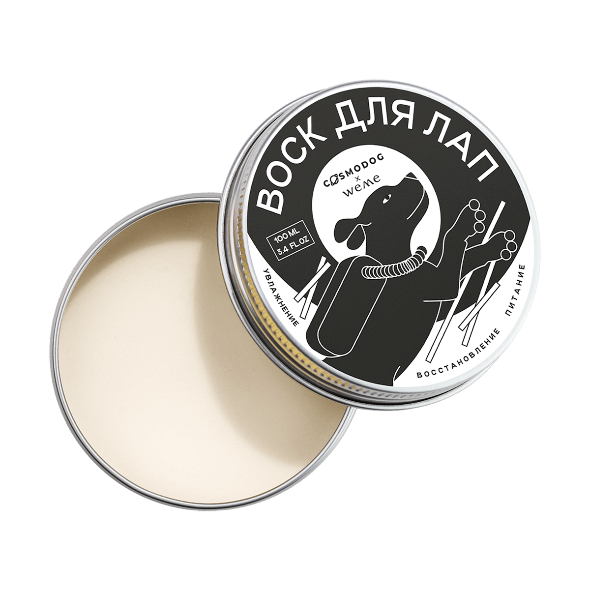 Воск для лап COSMODOG х WeMe ВОСК на основе энтожира, 100 мл