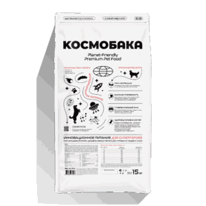 Сухой корм КОСМОБАКА для крупных пород, ягненок, 15 кг