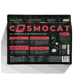 Сухой корм COSMOCAT для мейн-кунов и других крупных кошек, индейка, 0.8 кг