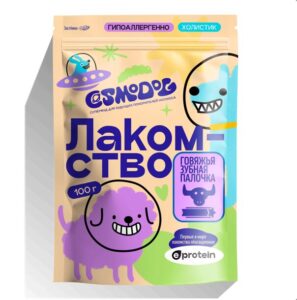 Лакомство для собак «Cosmodog» Говяжья зубная палочка 100г
