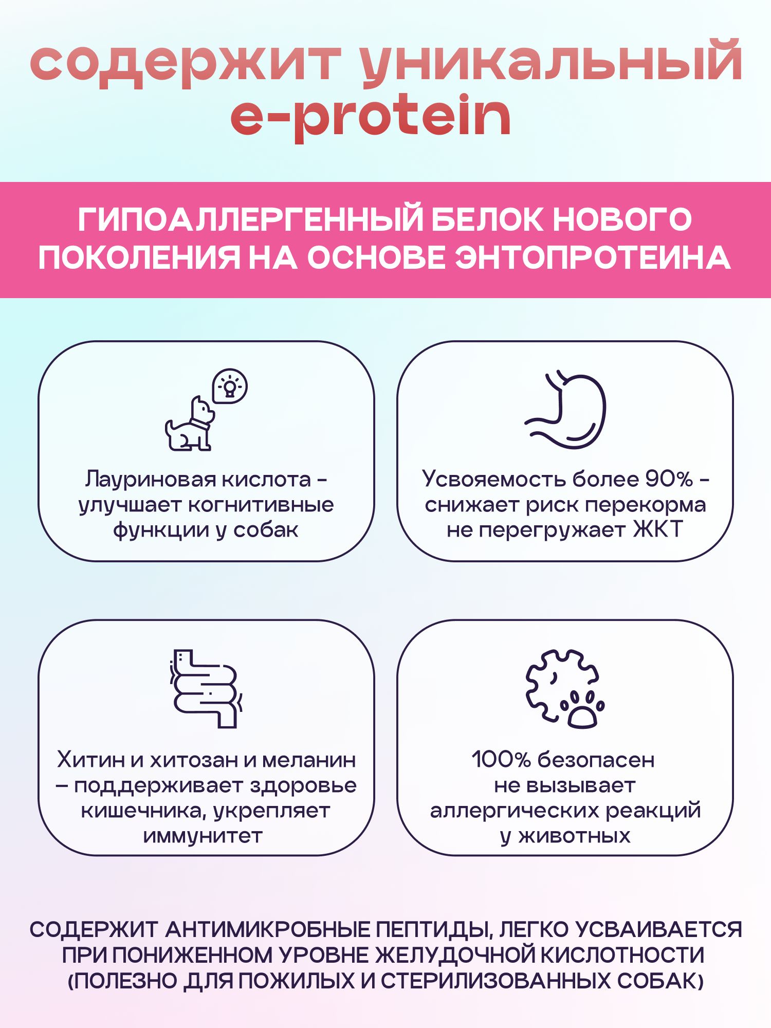 Набор кормов сухих для собак «Космобака» для крупных и средних пород с ягненком с пробиотиком 2 кг,