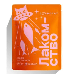 Лакомство для кошек «Cosmocat» Крем из лосося 50г
