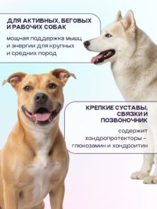 Набор кормов сухих для собак «Космобака» для крупных и средних пород с ягненком 15 кг + с пробиотико
