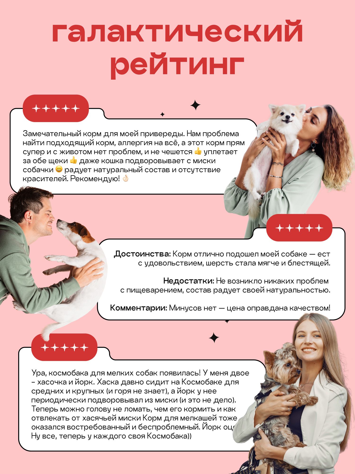 Набор кормов сухих для собак «Космобака» для мелких пород с ягненком 2 кг, 2 пачки