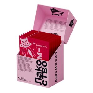 Лакомство для кошек «Cosmocat» Крем из тунца и креветки 350г