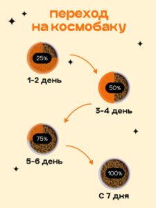 Набор кормов сухих для собак «Космобака» для мелких пород с индейкой 2 кг, 2 пачки