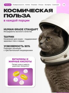 Лакомство для кошек «Cosmocat» ассорти (саше) 7шт