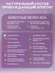 Набор кормов сухих для собак «Cosmodog» для мини пород с рыбой 2 кг, 6 пачек