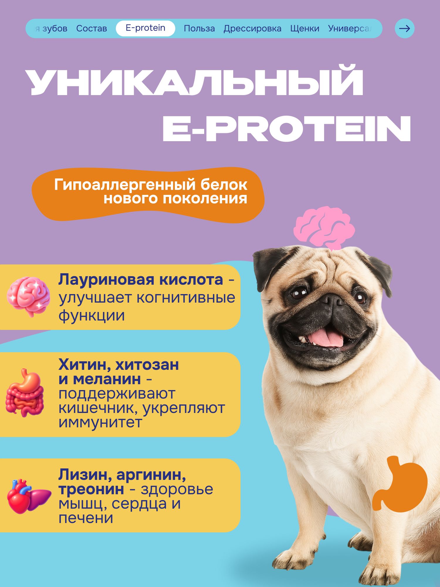 Лакомство для собак «Cosmodog» Говяжья зубная палочка 250г