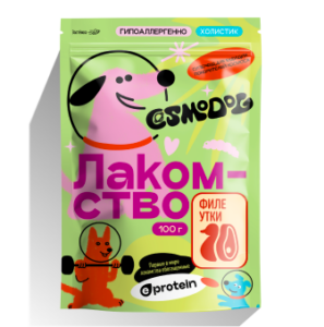 Лакомство для собак «Cosmodog» Филе утки 100г