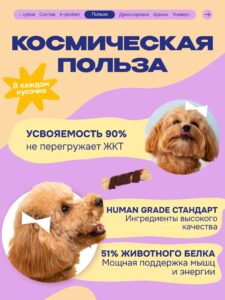 Лакомство для собак «Cosmodog» Говядина на косточке 100г