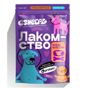 Лакомство для собак «Cosmodog» Ягненок на косточке 100г