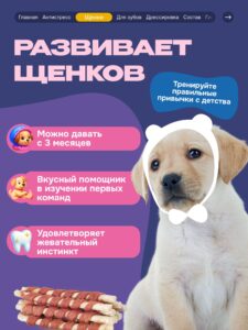 Лакомство для собак «Cosmodog» Ягненок на косточке 250г