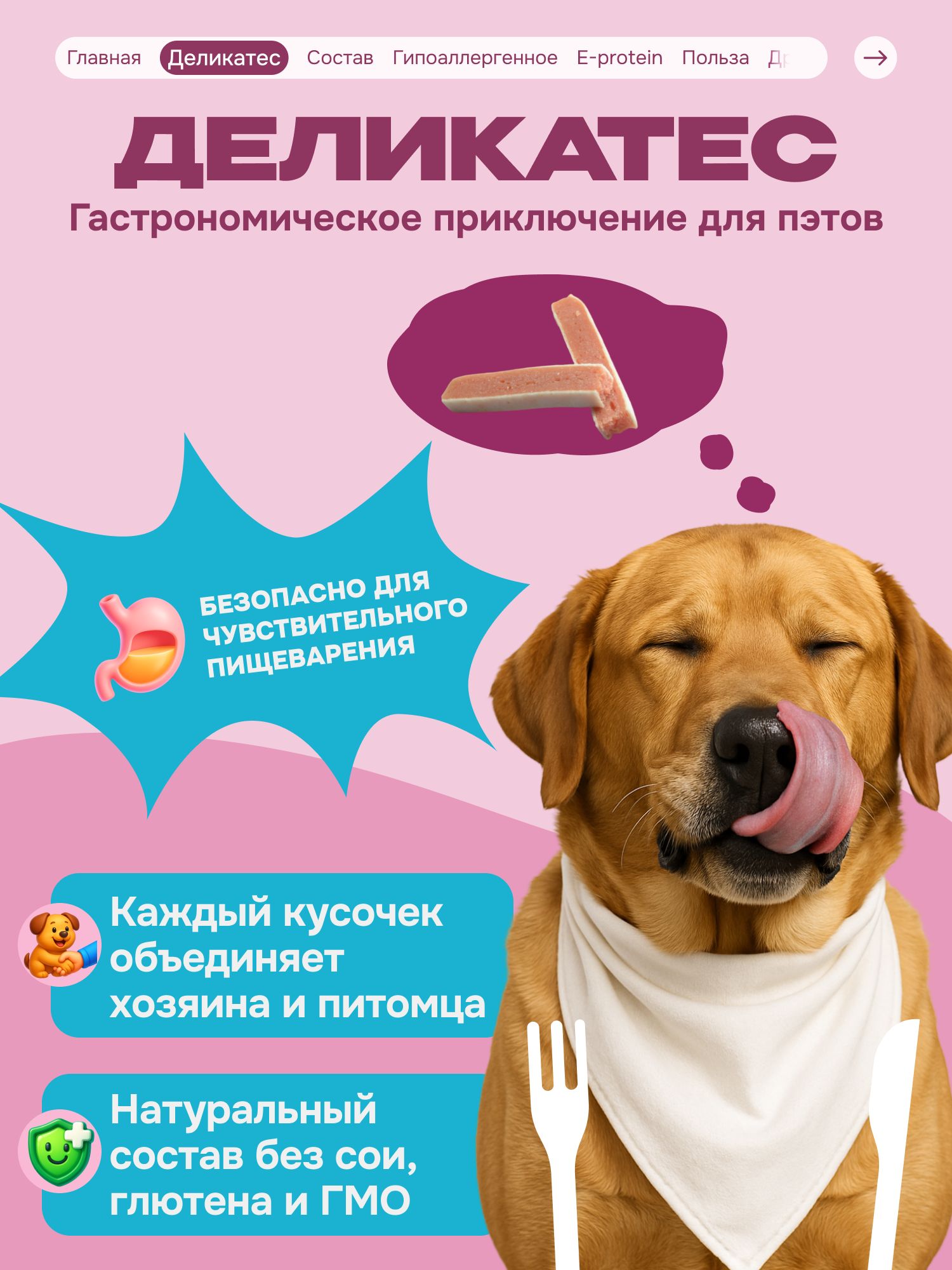 Лакомство для собак «Cosmodog» Сэндвич с лососем 150г