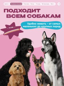 Лакомство для собак «Cosmodog» Сэндвич с лососем 150г