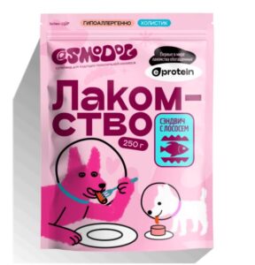 Лакомство для собак «Cosmodog» Сэндвич с лососем 250г