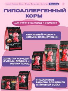Лакомство для собак «Cosmodog» Пончик из утки 100г