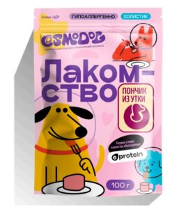 Лакомство для собак «Cosmodog» Пончик из утки 100г