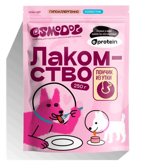 Лакомство для собак «Cosmodog» Пончик из утки 250г