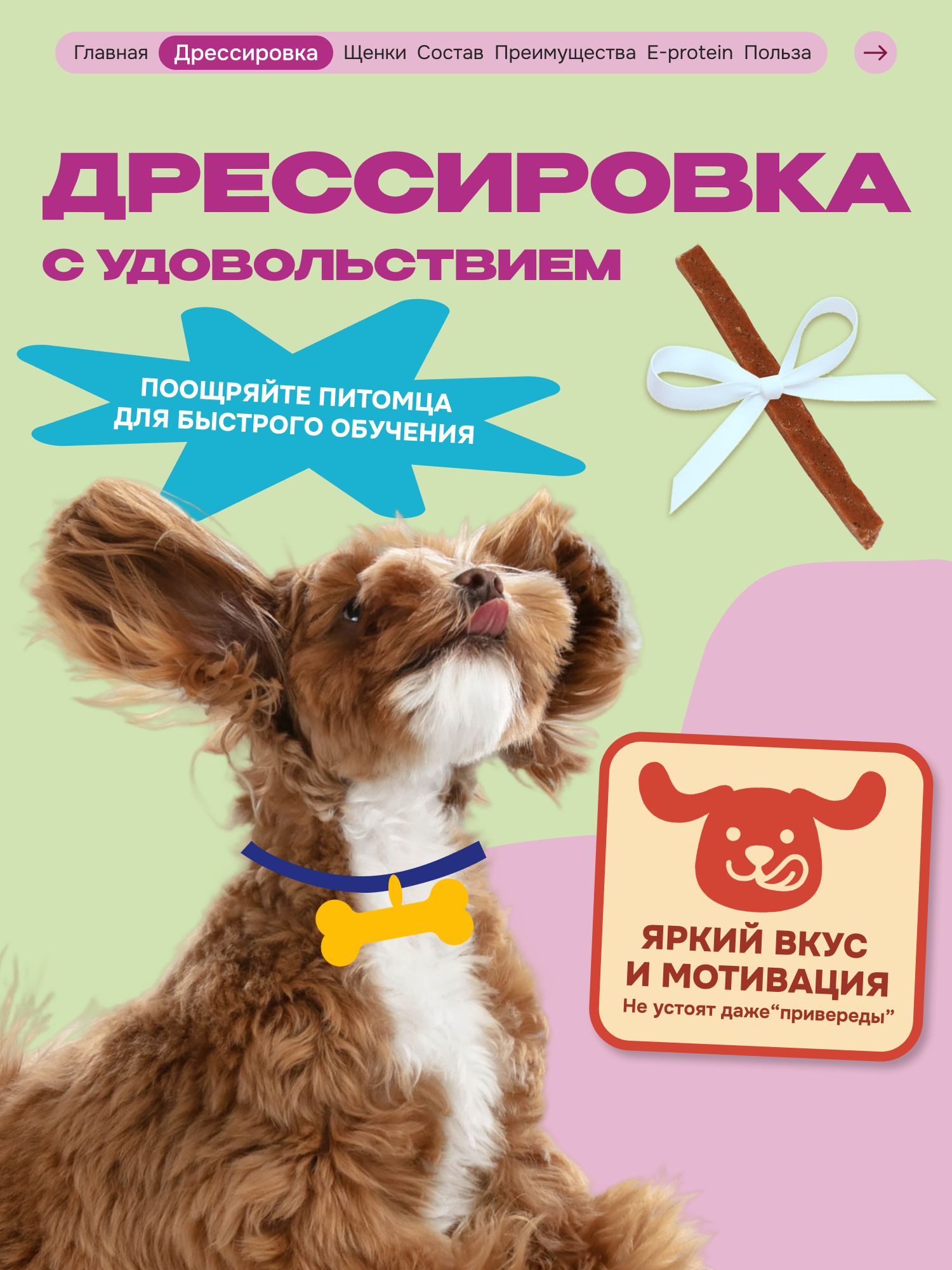 Лакомство для собак «Cosmodog» Стрипсы с ягненком 100г