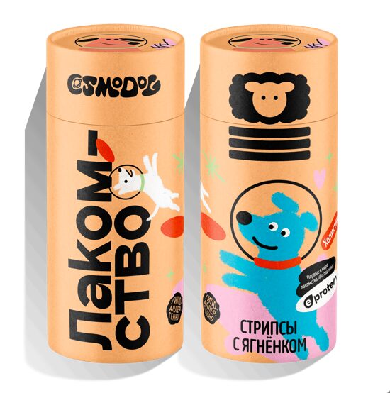 Лакомство для собак «Cosmodog» Стрипсы с ягненком 150г