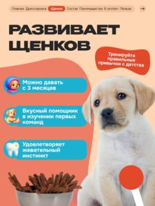 Лакомство для собак «Cosmodog» Стрипсы с ягненком 150г
