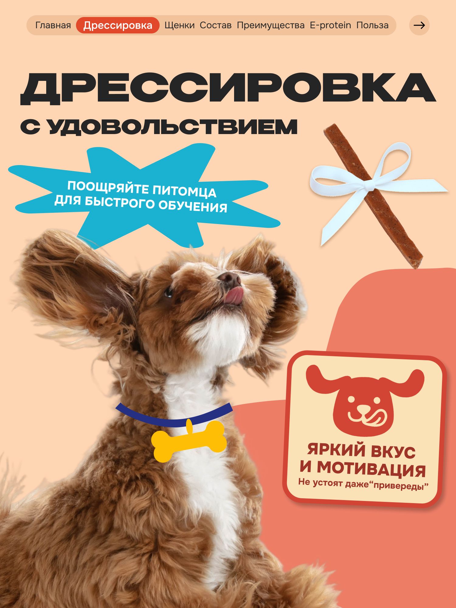 Лакомство для собак «Cosmodog» Стрипсы с ягненком 250г