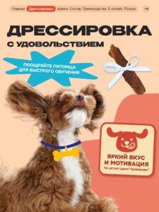 Лакомство для собак «Cosmodog» Джерки из утки 250г
