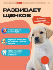 Лакомство для собак «Cosmodog» Джерки из утки 250г