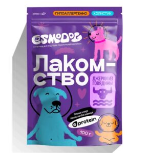 Лакомство для собак «Cosmodog» Джерки из говядины 100г