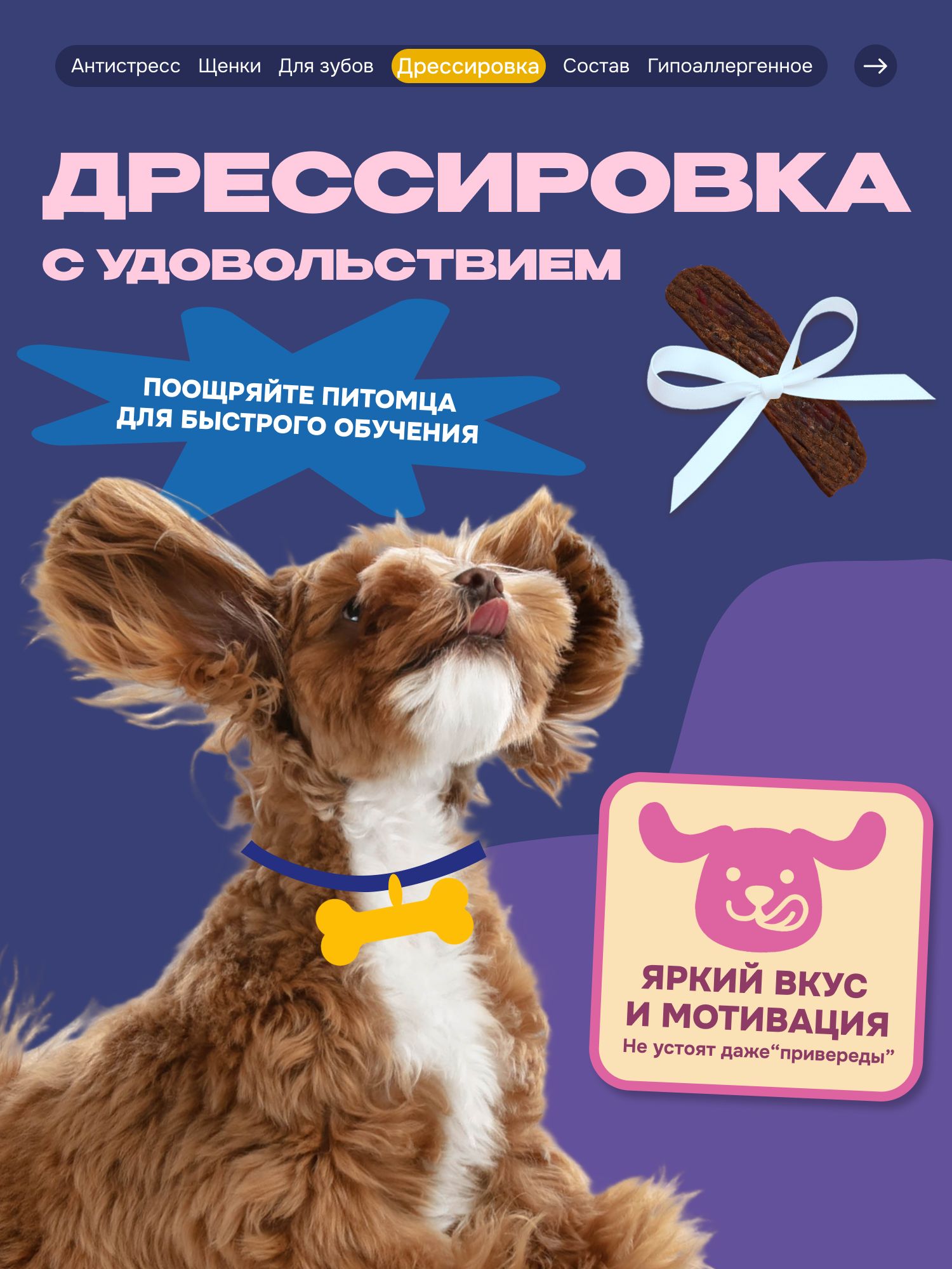 Лакомство для собак «Cosmodog» Джерки из говядины 250г