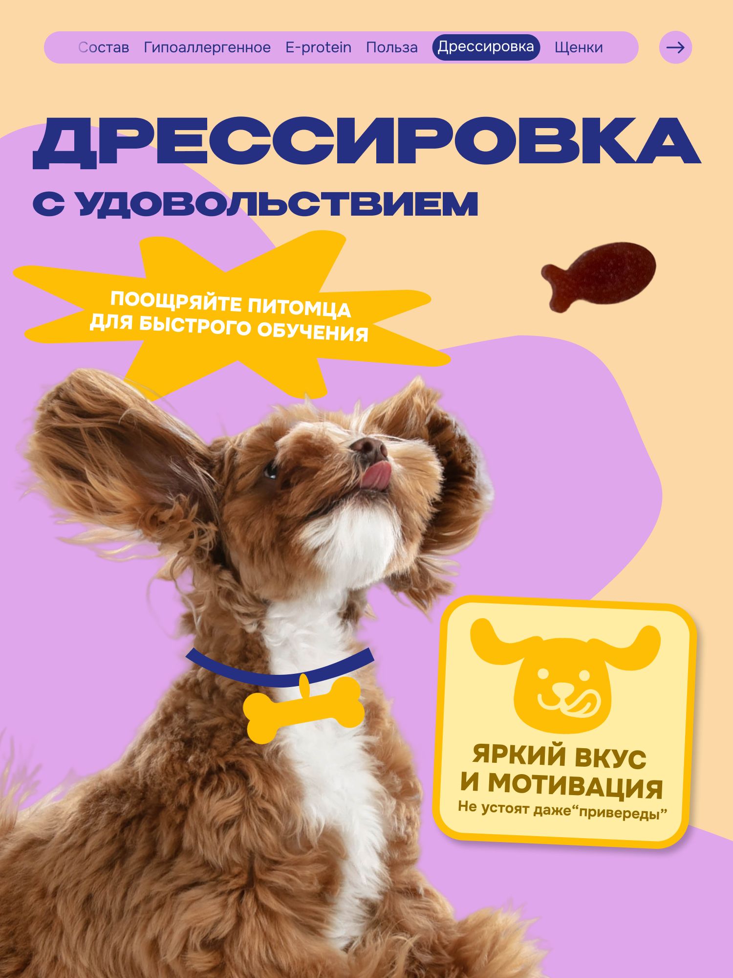 Лакомство для собак «Cosmodog» Пастила из тунца 100г