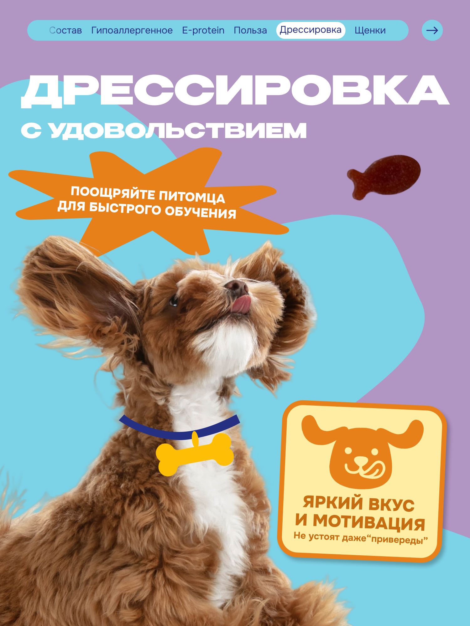Лакомство для собак «Cosmodog» Пастила из тунца 250г