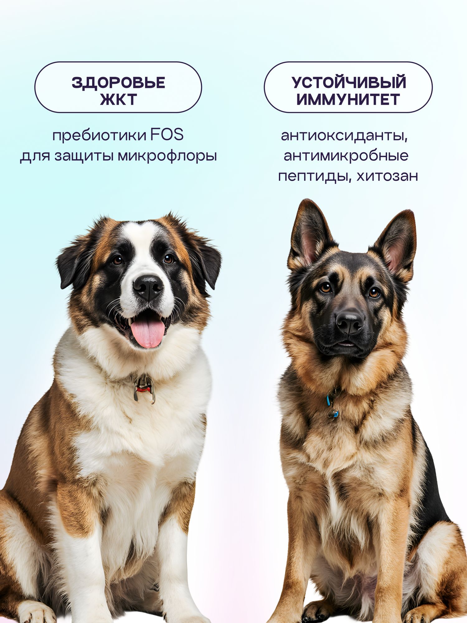 Корм сухой для собак «Космобака» для крупных и средних пород с индейкой с пробиотиком 15 кг