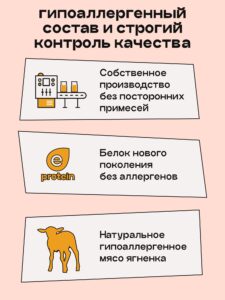 Корм сухой для собак «Космобака» для крупных и средних пород с ягненком 2 кг