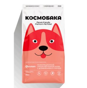 Корм сухой для собак «Космобака» для крупных и средних пород с ягненком 15 кг