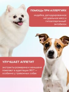 Корм сухой для собак «Космобака» для мелких пород с ягненком с пробиотиком 0.8 кг