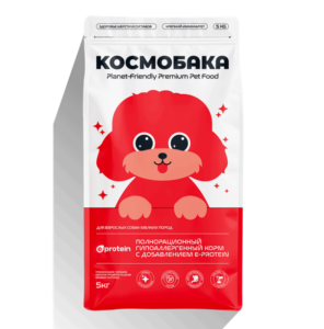 Корм сухой для собак «Космобака» для мелких пород с ягненком с пробиотиком 5 кг