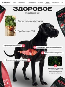 Корм сухой для собак «Cosmodog» для крупных и средних пород с индейкой 2 кг