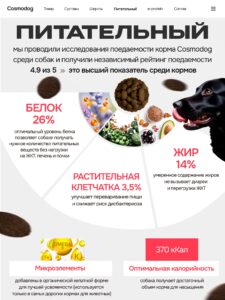 Корм сухой для собак «Cosmodog» для крупных и средних пород с индейкой 2 кг