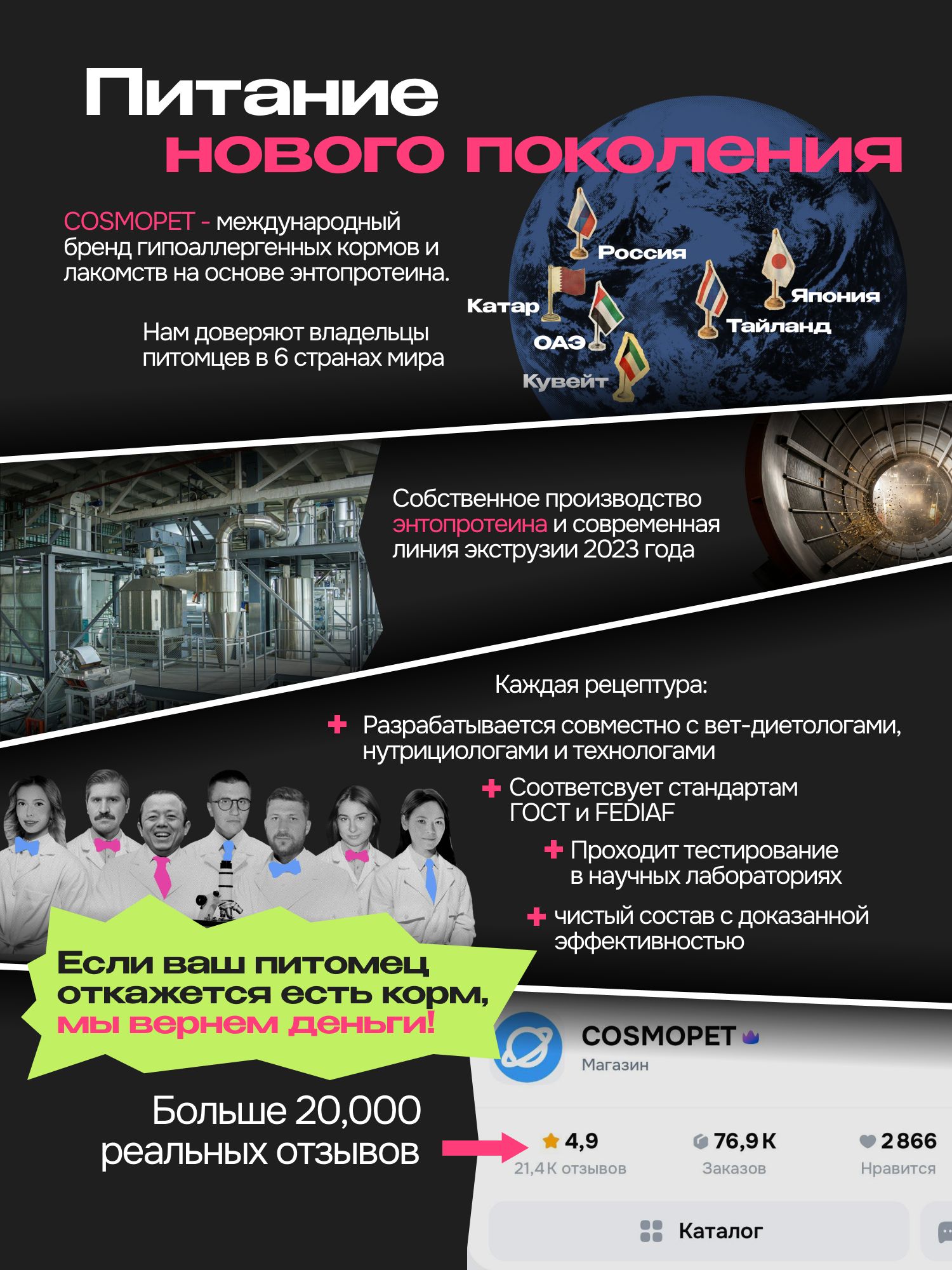 Корм сухой для собак «Cosmodog» для крупных и средних пород с индейкой 10 кг