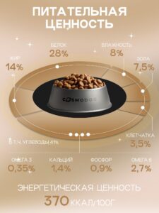 Корм сухой для собак «Cosmodog» для мини пород с индейкой 0.8 кг