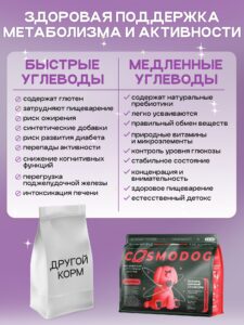 Корм сухой для собак «Cosmodog» для мини пород с рыбой 0.8 кг
