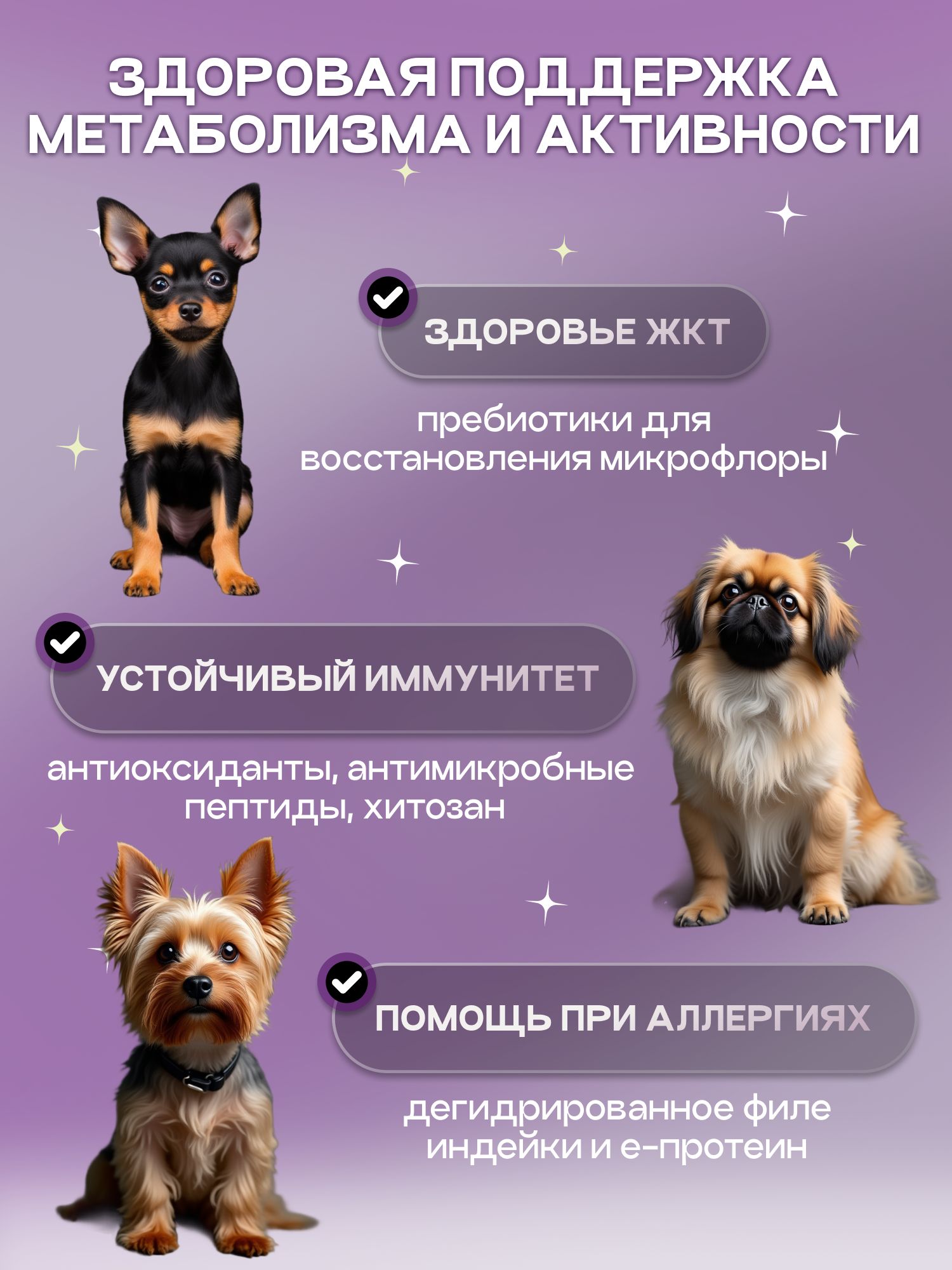 Корм сухой для собак «Cosmodog» для мини пород с рыбой 2 кг
