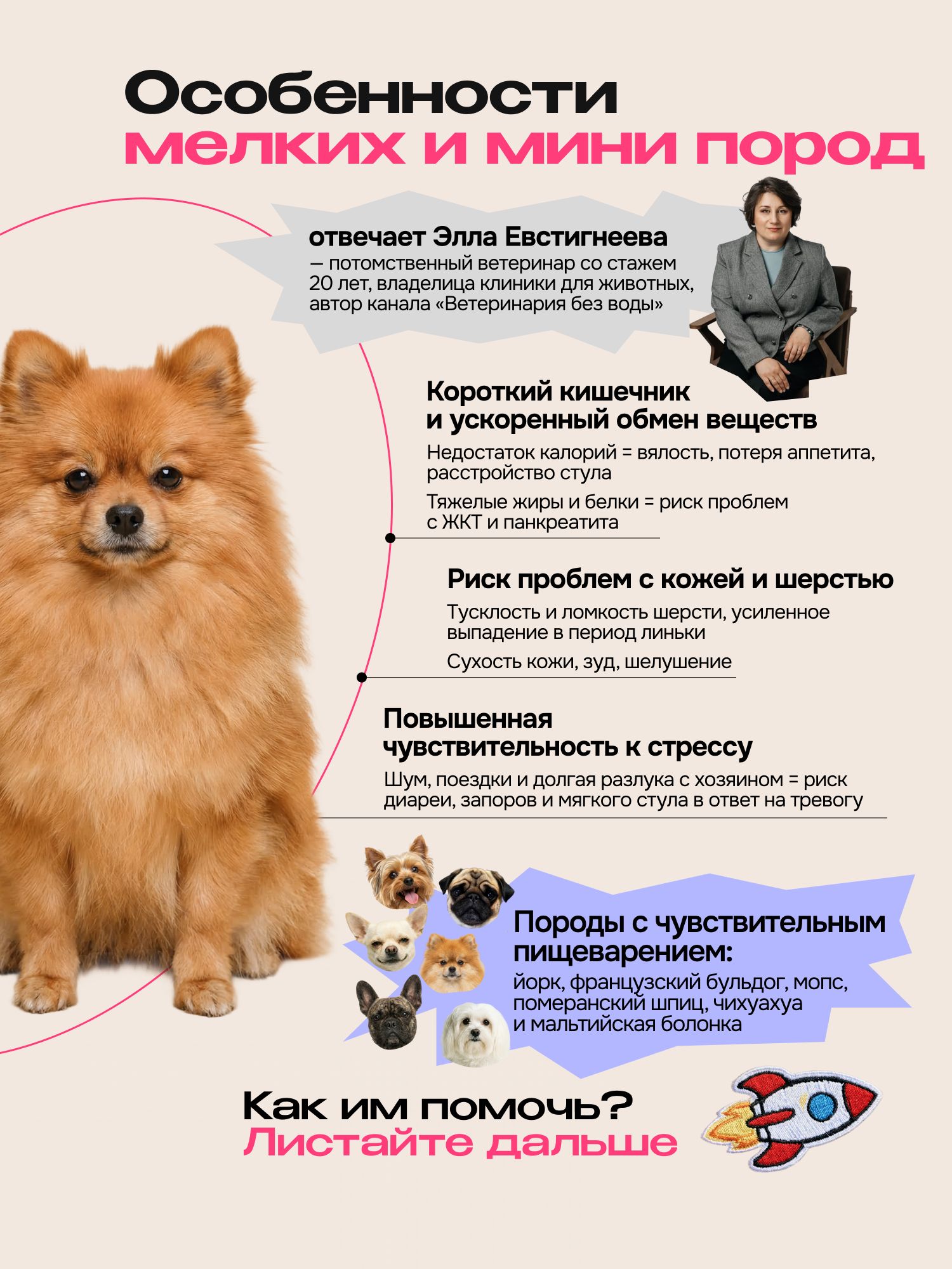 Корм сухой для собак «Cosmodog» для мини пород с ягненком 0.8 кг