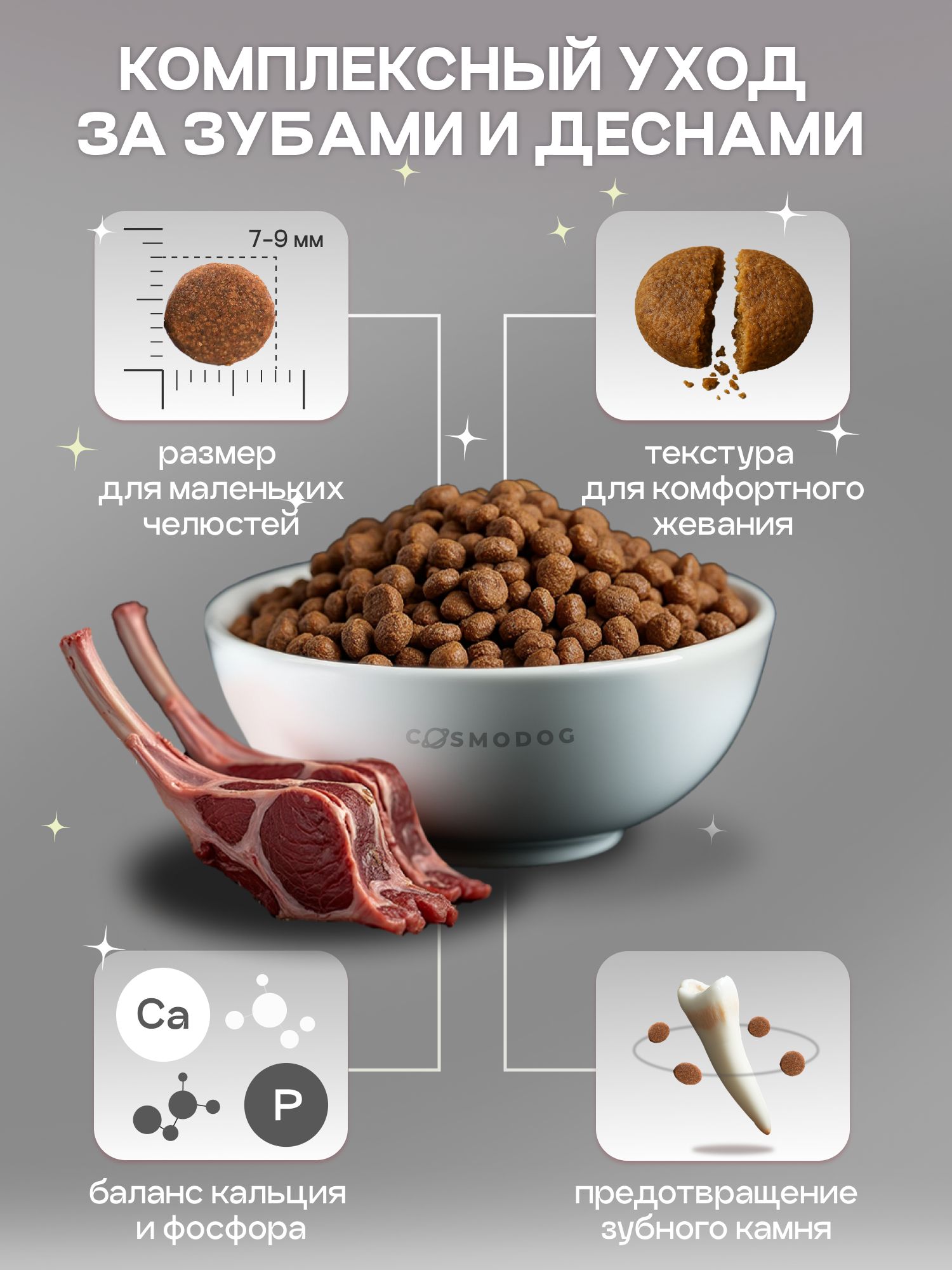 Корм сухой для собак «Cosmodog» для мини пород с ягненком 5 кг