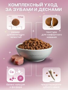Корм сухой для собак «Cosmodog» для мини пород с говядиной 0.8 кг