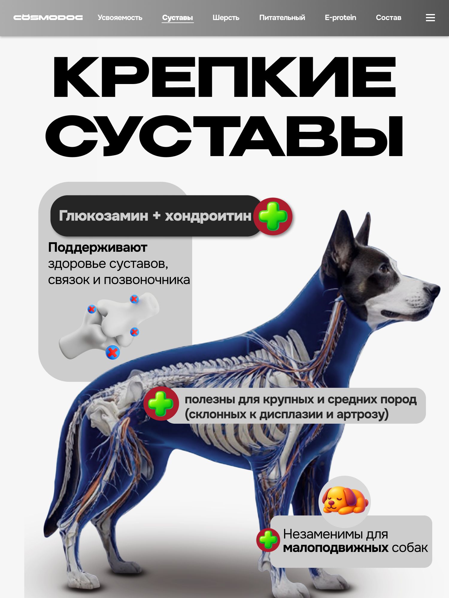 Корм сухой «Cosmodog» для стерилизованных собак/контроль веса с индейкой 10 кг